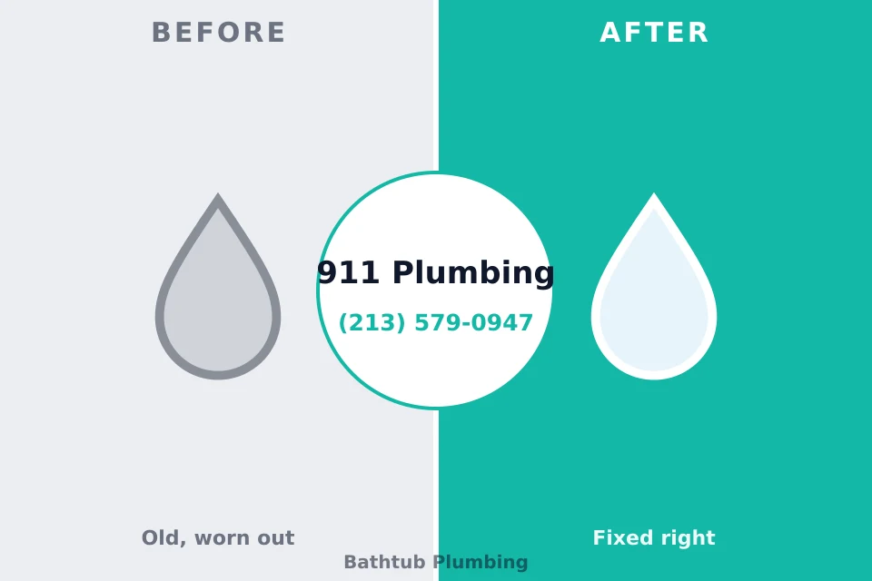 Before and after: plumbing company Medina, TX